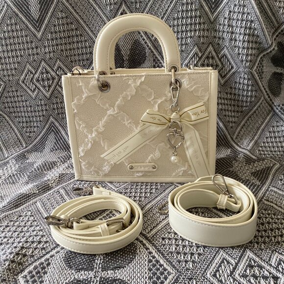 CK&WQ White Shoulder Crossbody Handbag